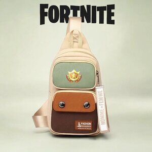 Fortnite Game Battle Pass Badge Design Customized Cross Body Bag | Unique merch
